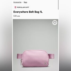 NWT Lululemon Everywhere Belt Bag